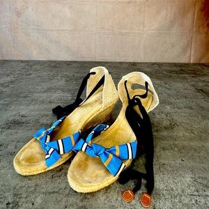 3. J Crew stripped sandals